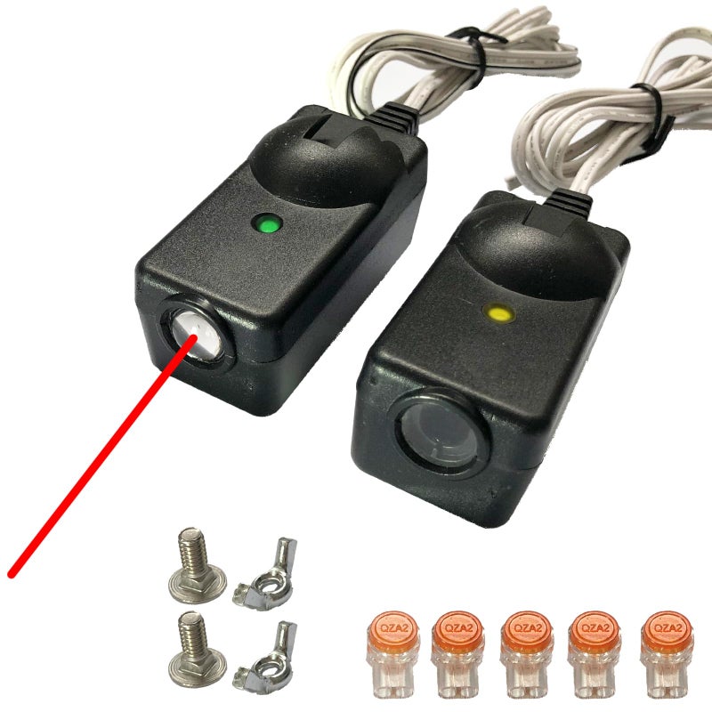 41A5034 G801CB-P مجموعة مستشعر الأمان، بديل لمستشعر باب المرآب الحرفي/تشامبرلين/ليفتماستر، متوافق مع فتحات باب المرآب ليفتماستر/تشامبرلين/الحرفي المصنوعة بعد عام 1997 - Image 1